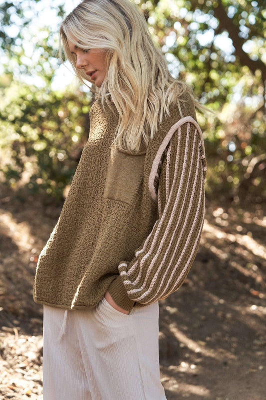 Oversize Sweater: OLIVE