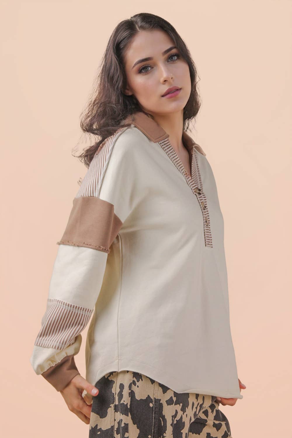 MEG COLOR-BLOCK LONG SLEEVE