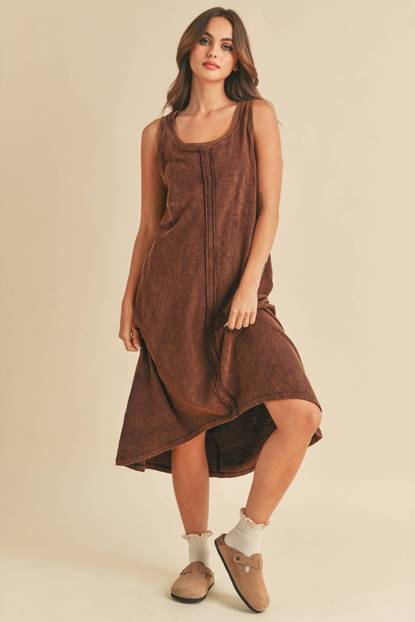 Dora Dress: Camel