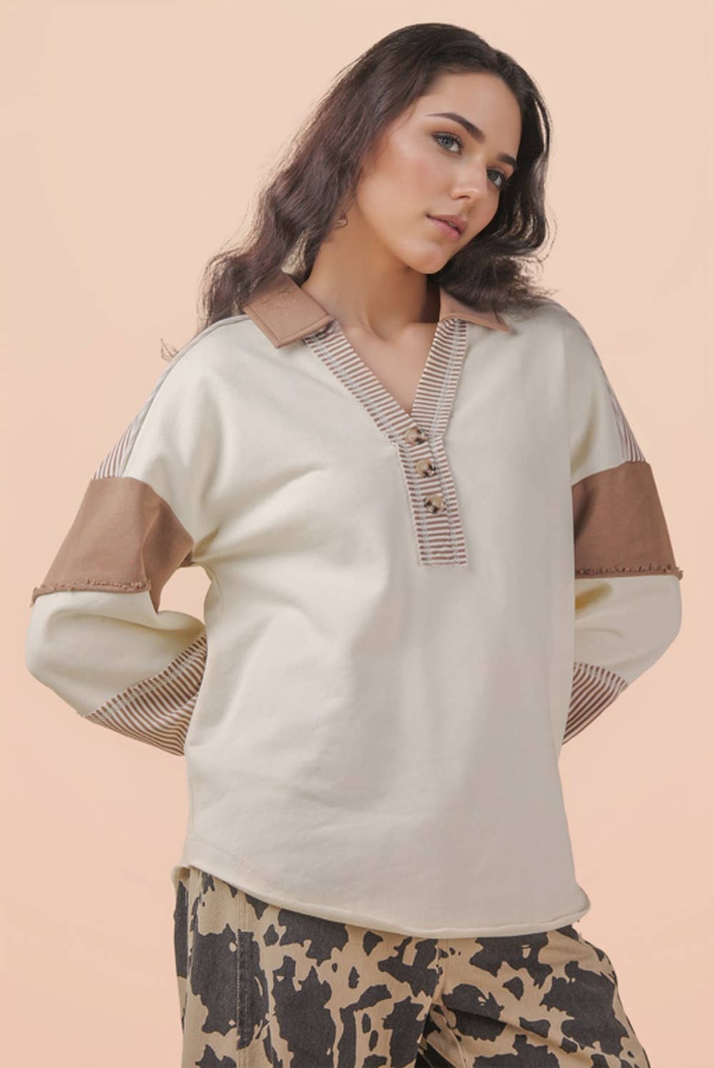 MEG COLOR-BLOCK LONG SLEEVE