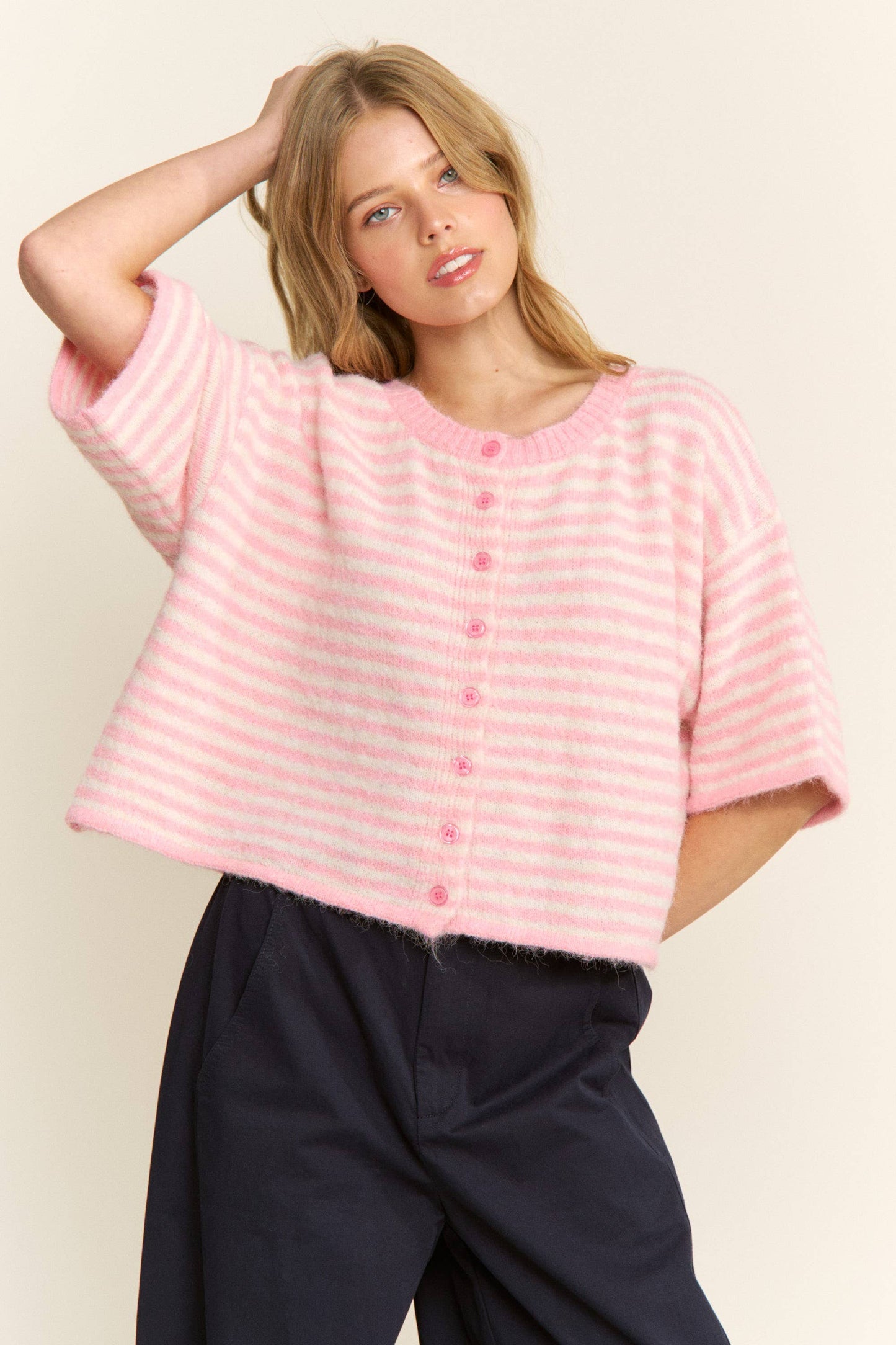 MARLO CARDIGAN | PINK