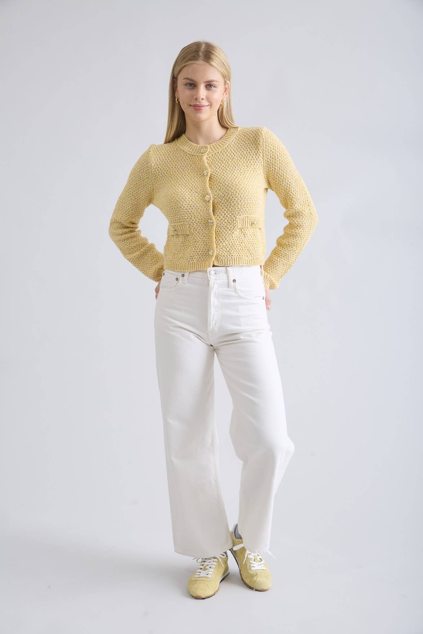 CARA CARDIGAN: YELLOW