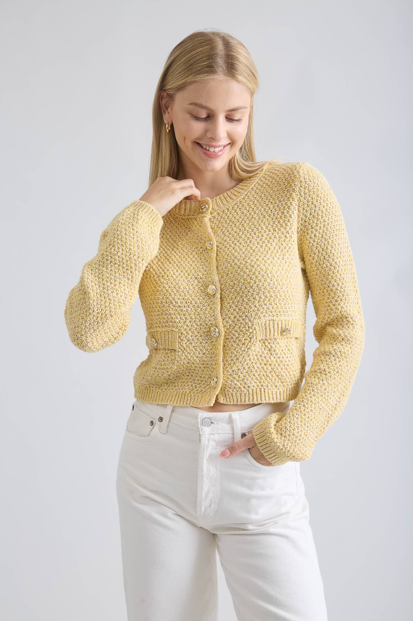 CARA CARDIGAN: YELLOW