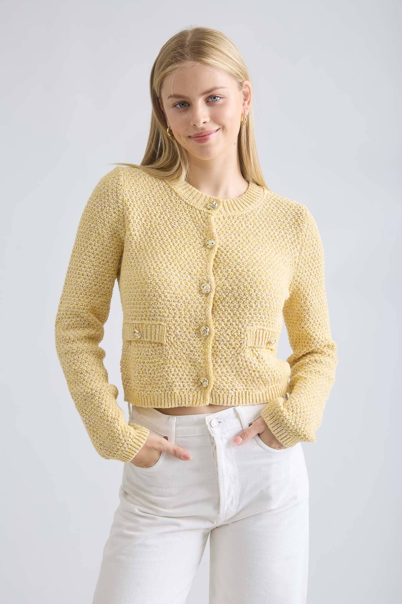 CARA CARDIGAN: YELLOW