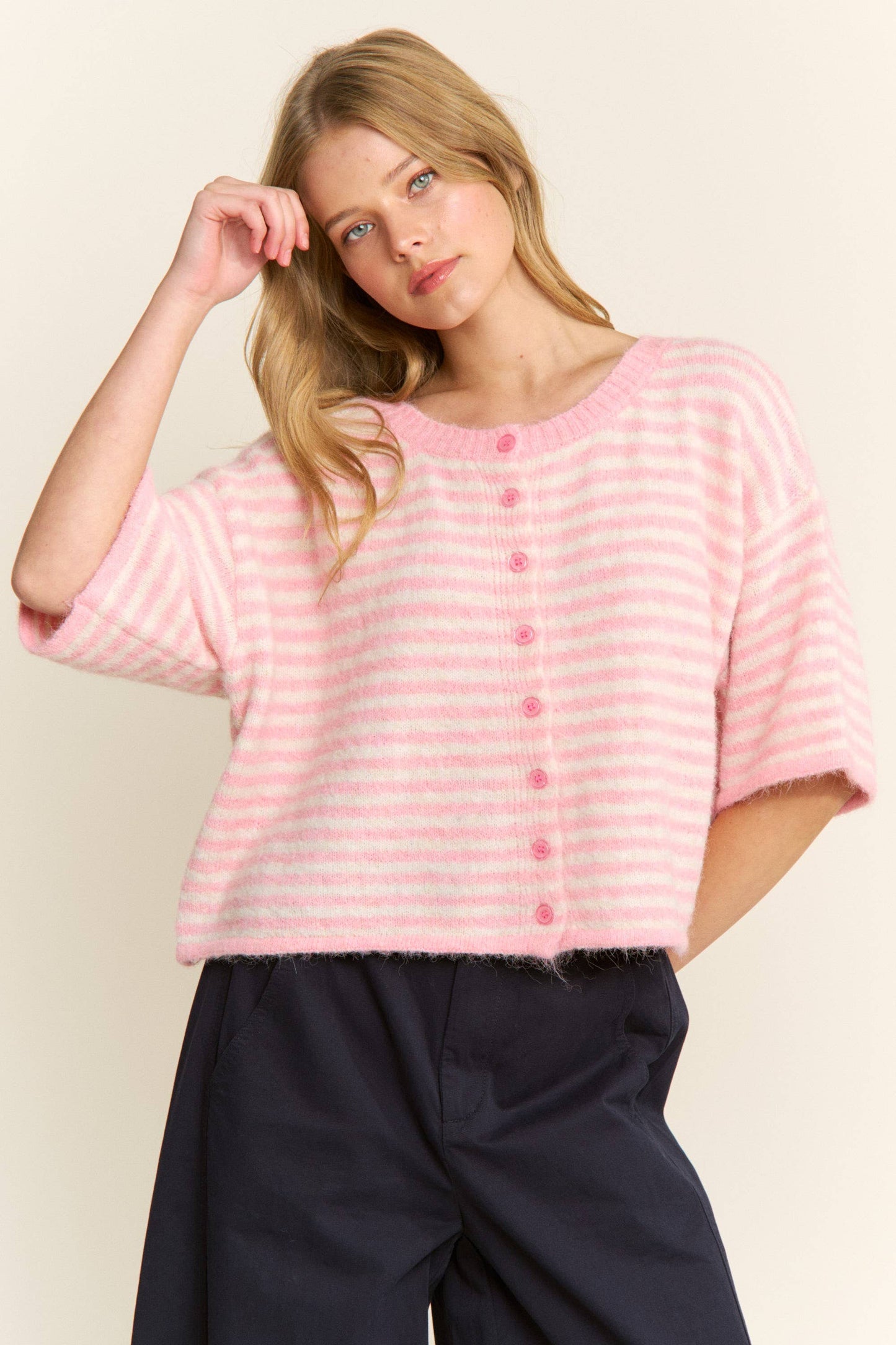 MARLO CARDIGAN | PINK