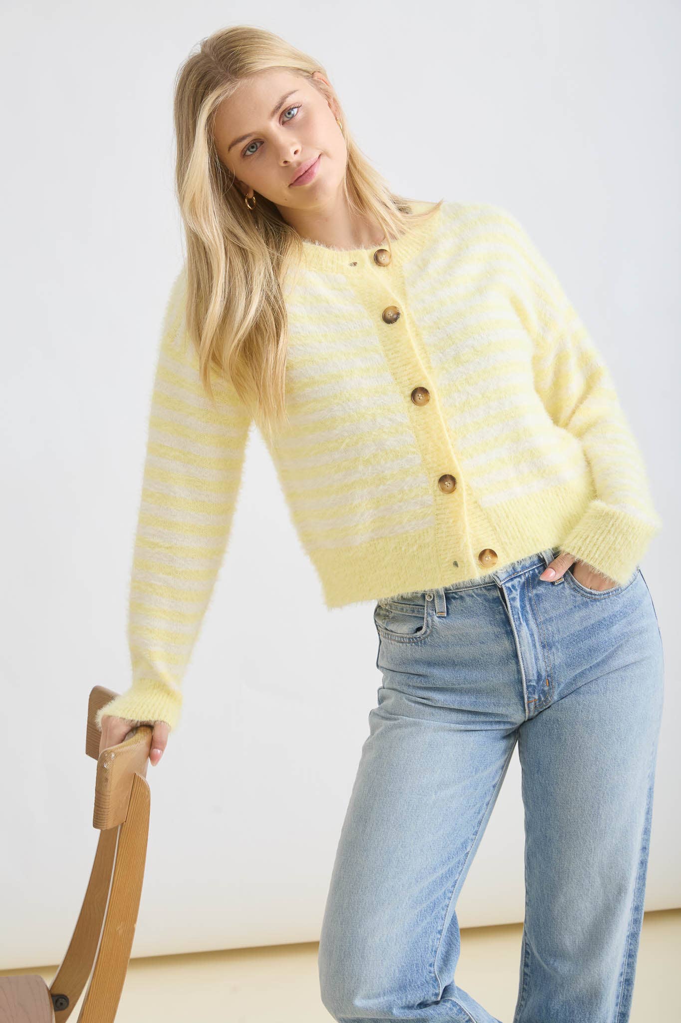 BAILEY CARDIGAN: BLUE