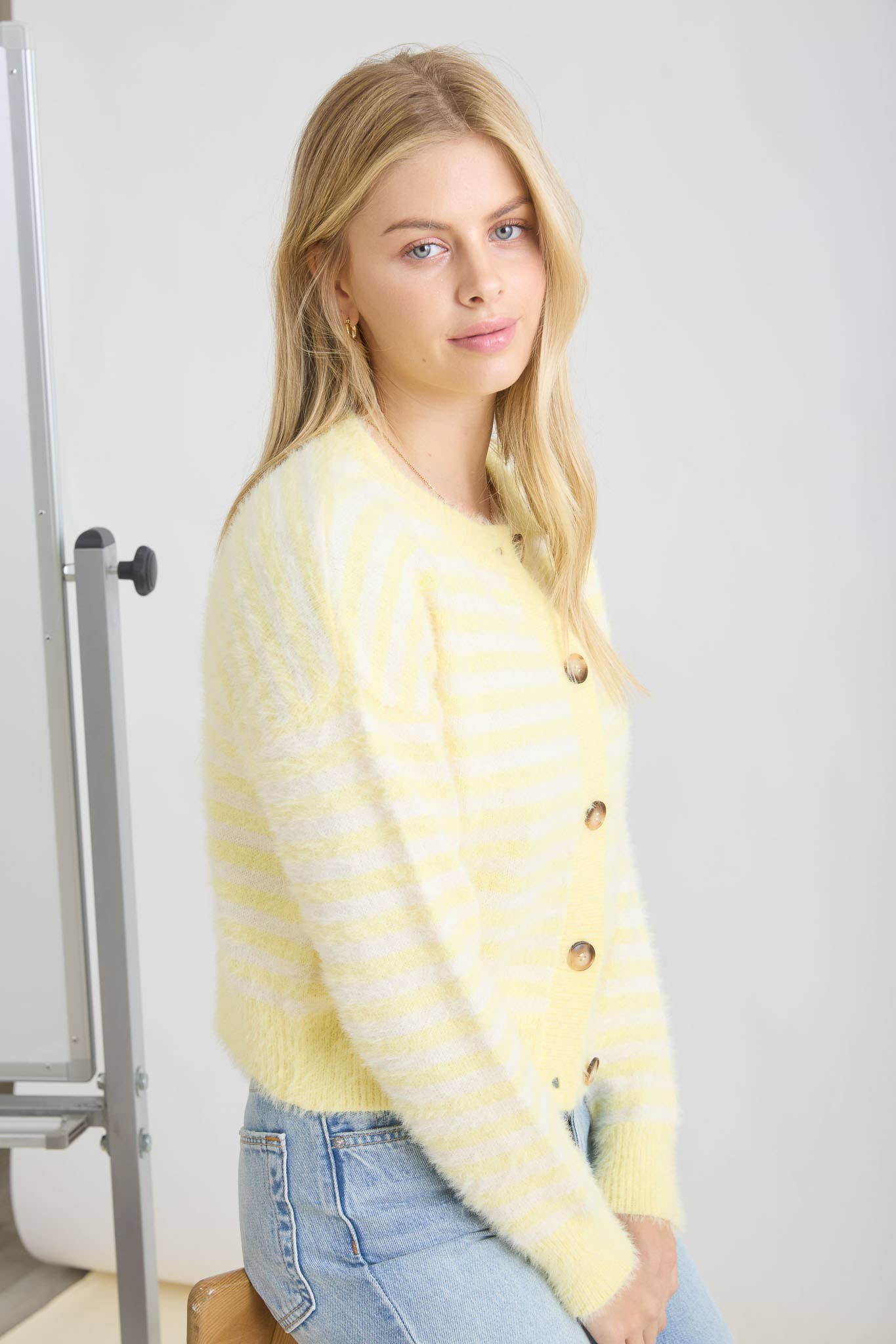 BAILEY CARDIGAN: BUTTER YELLOW