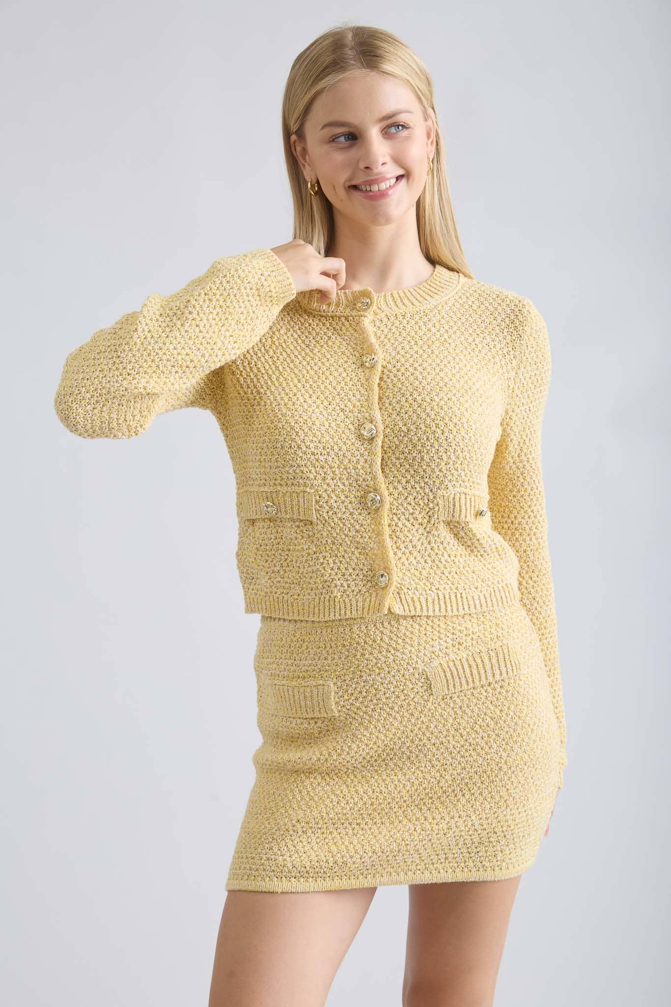 CARA CARDIGAN: YELLOW