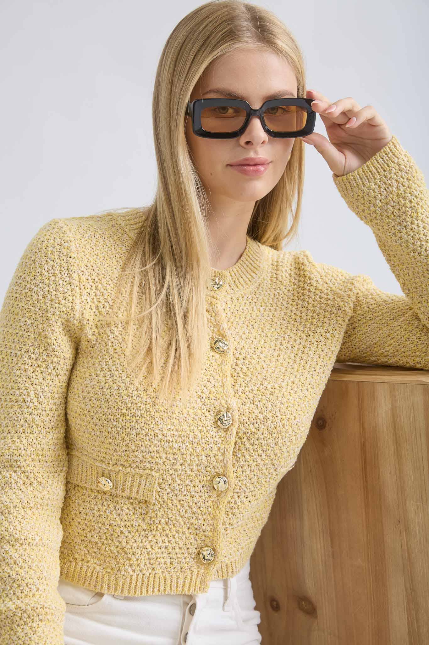 CARA CARDIGAN: YELLOW