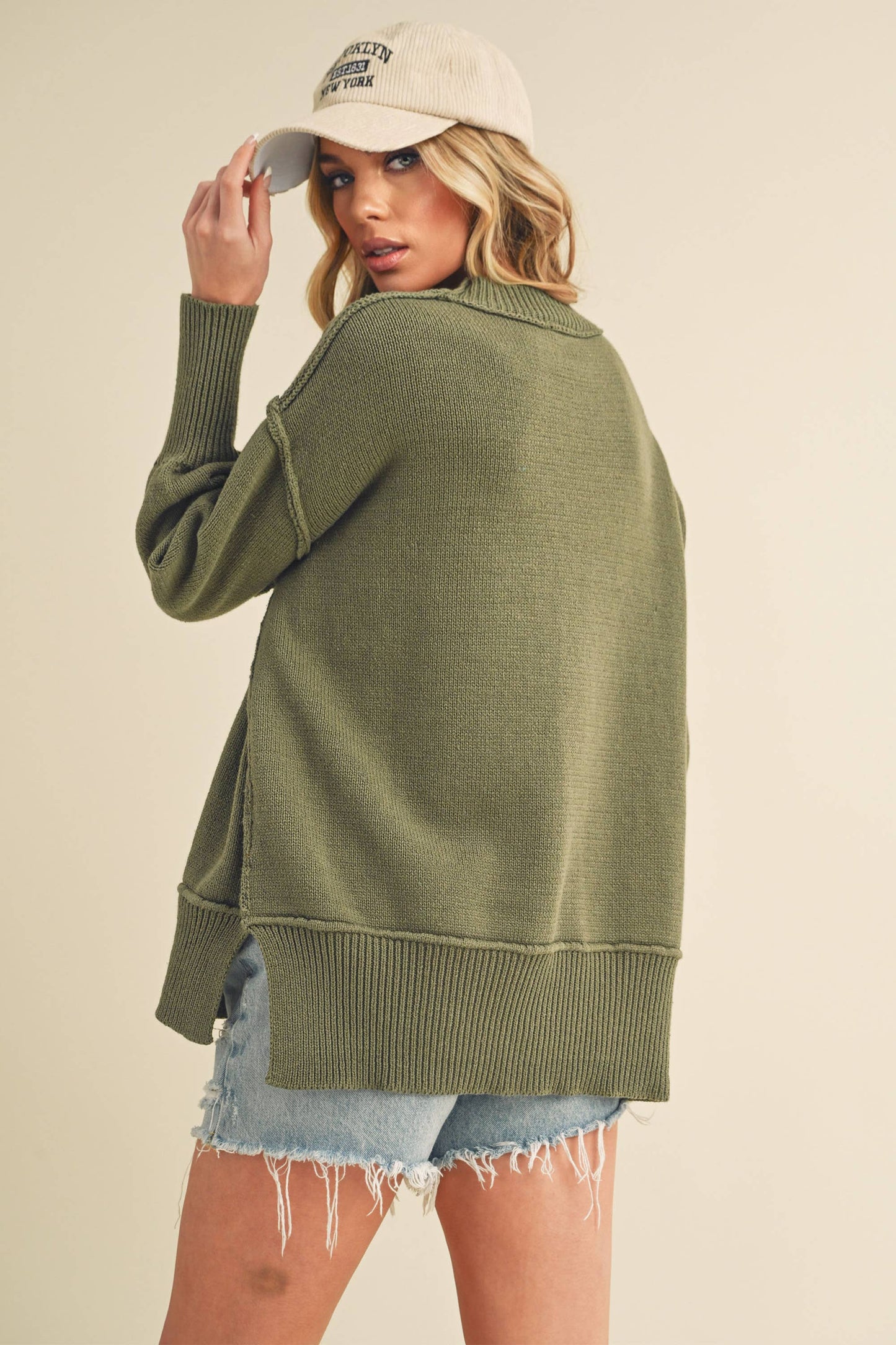 Ina Sweater: Olive