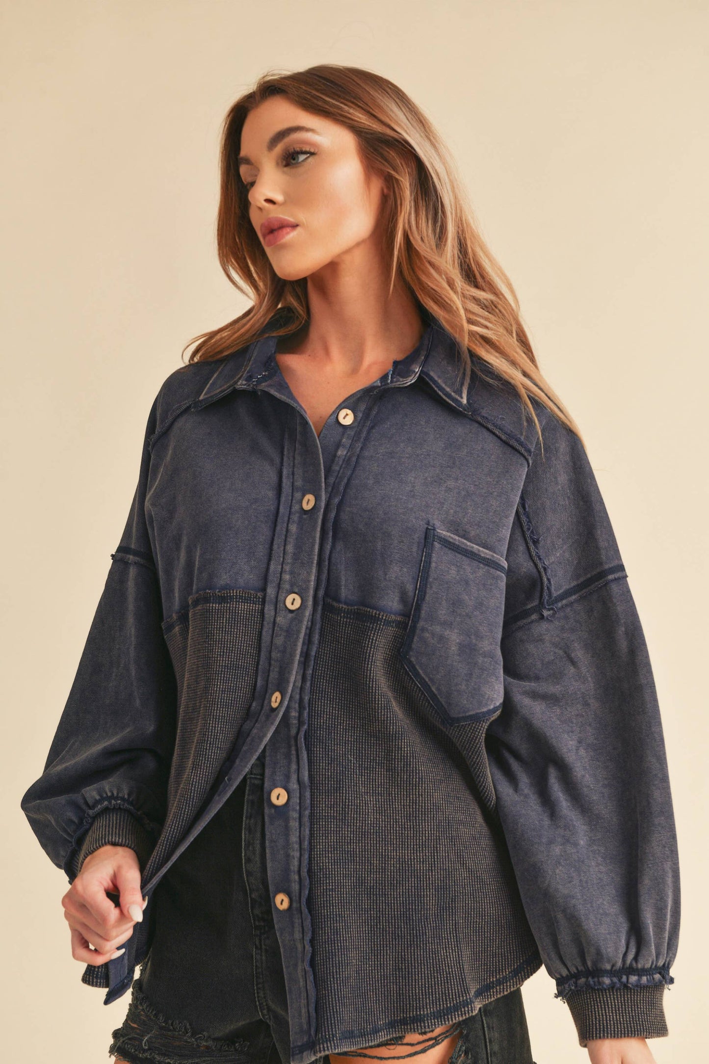 Judie Jacket: Indigo