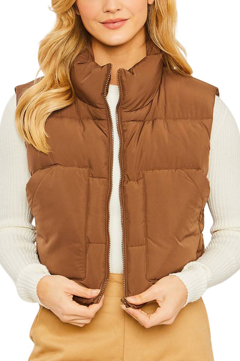 Puffer Vest With Pockets | COCOA