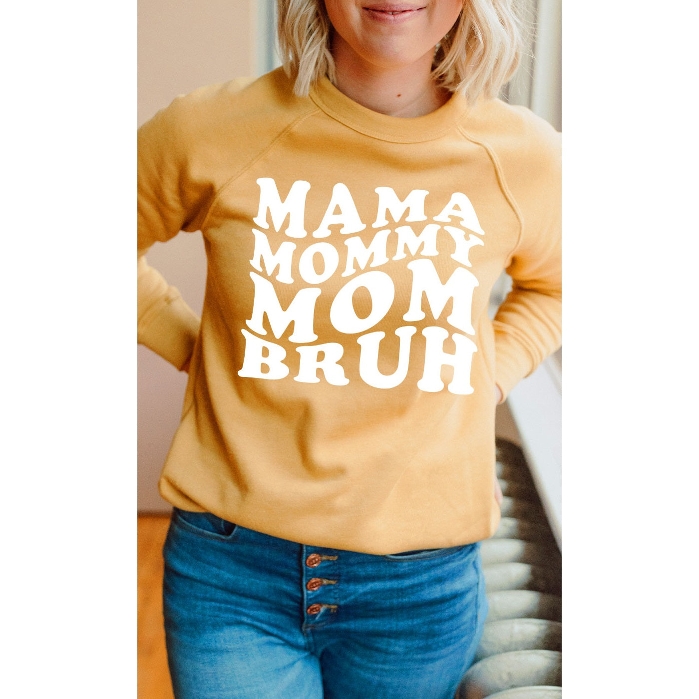 Mama Mommy Mom Bruh Premium Sweatshirt